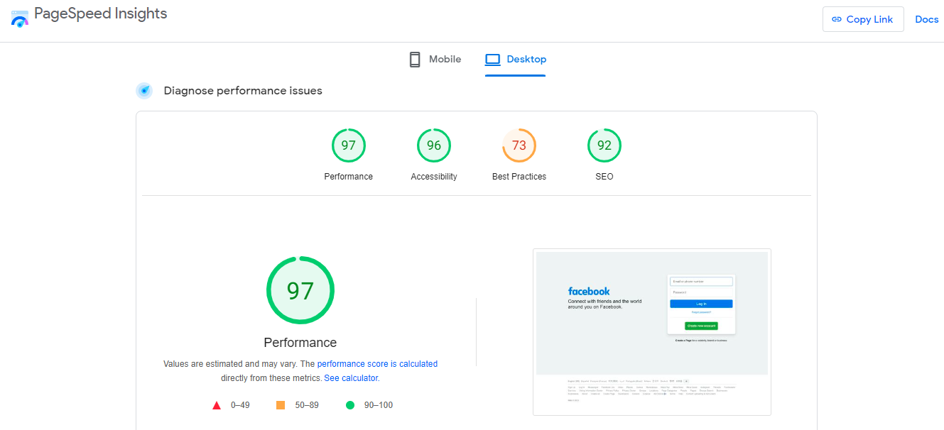 Google PageSpeed Insights