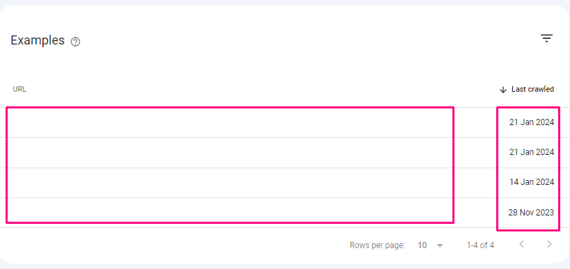 Steps to find broken links from Google Search Console