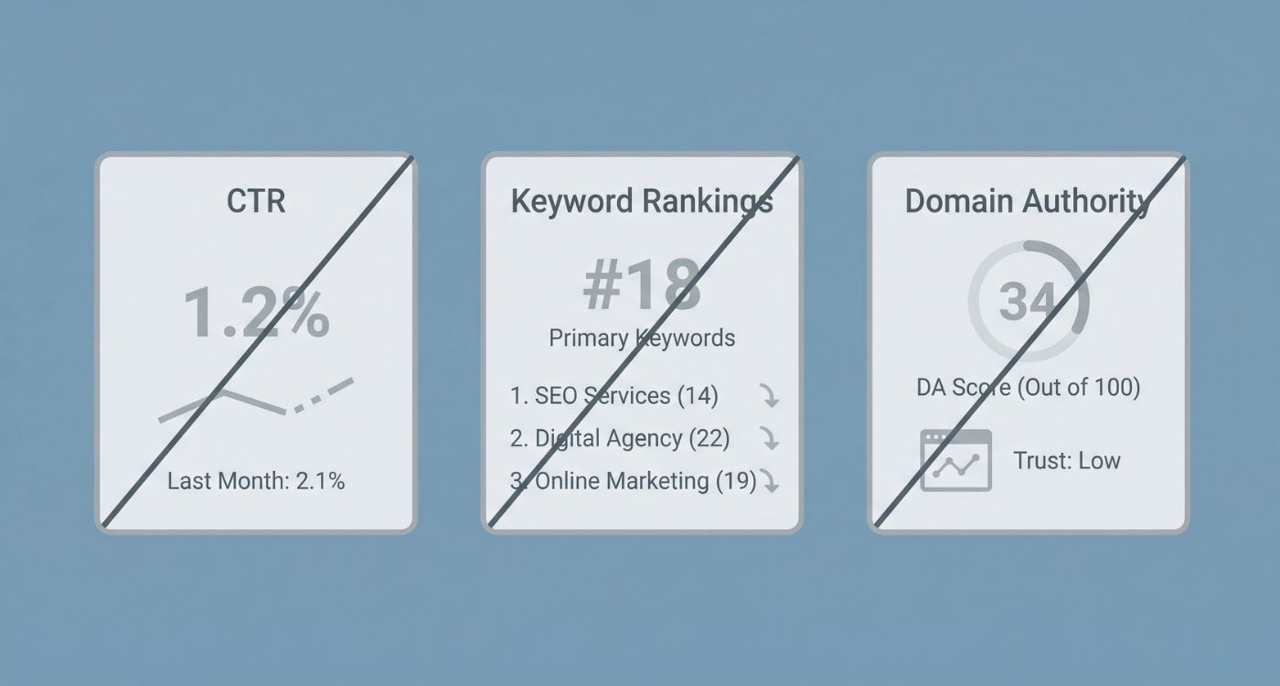 SEO KPIs to stop obsessing over in AI search: CTR, keyword rankings, and domain authority